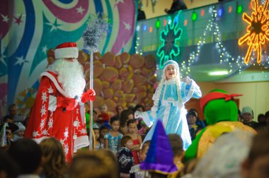 Новогодний детский утренник. Казахстан.