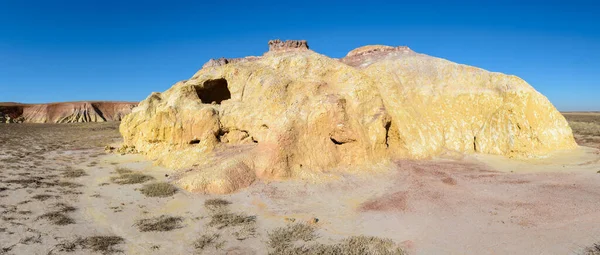 Montagne Gesso Nelle Steppe Del Kazakistan — Foto Stock