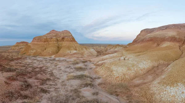 Montagne Gesso Nelle Steppe Del Kazakistan — Foto Stock