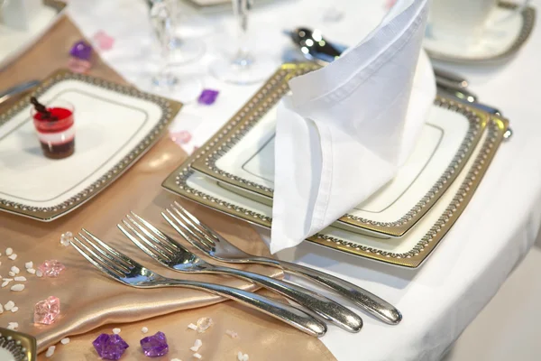 Bruiloft diner — Stockfoto