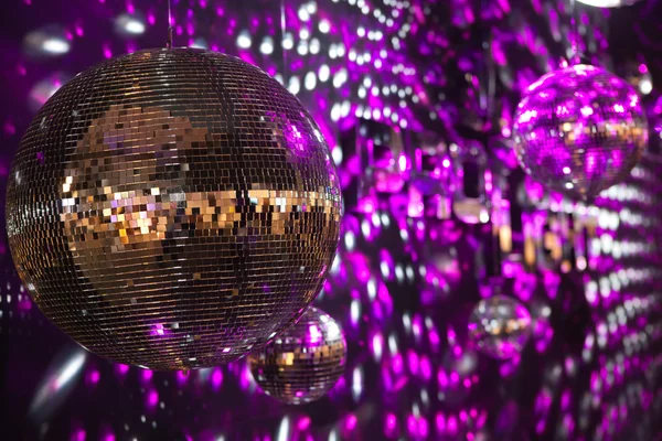 Glanzende disco ballen — Stockfoto