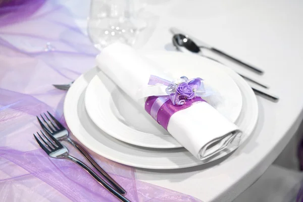 Detail of a wedding dinner Royalty Free Stock Photos