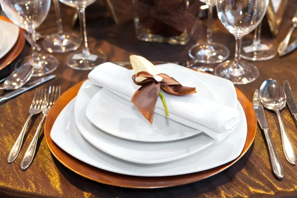 Detalhe do jantar de casamento — Fotografia de Stock