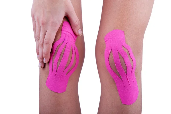 Therapy with kinesio tex tape — Stock Photo, Image