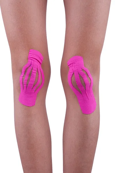 Therapy with kinesio tex tape — Stock Photo, Image