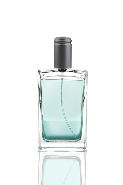 Elegante perfume masculino, aislado en blanco — Foto de Stock