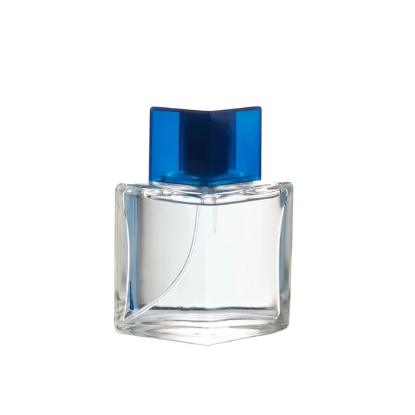 Elegante perfume masculino, aislado en blanco — Foto de Stock