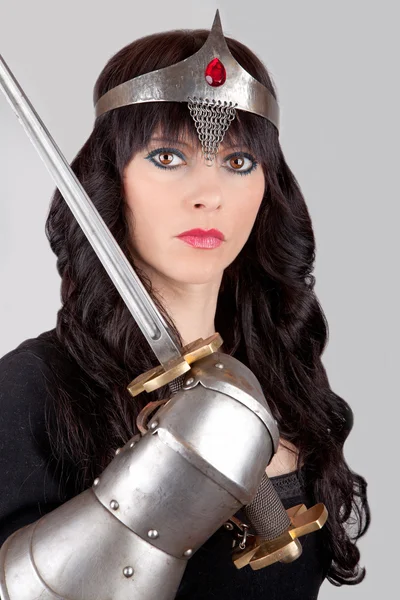 Princess and a sword — Stock Photo, Image