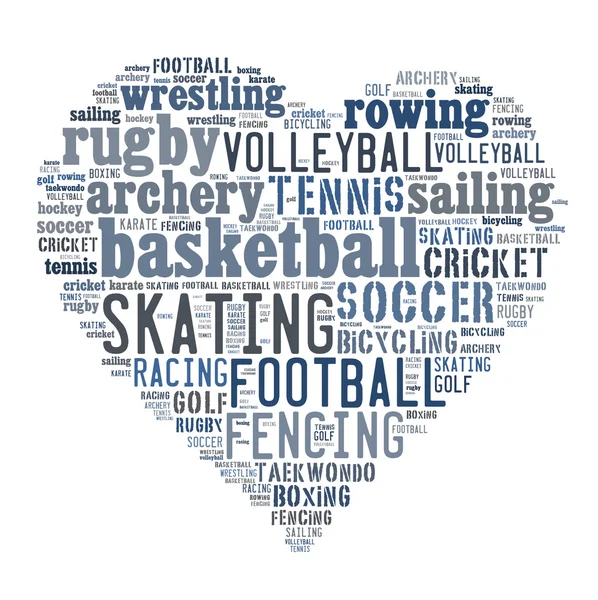 Sports word cloud — Stock Photo, Image