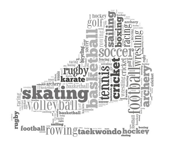 Sports word cloud — Stock Photo, Image