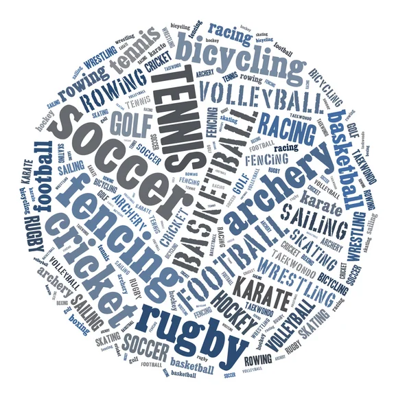 Sports word cloud — Stock Photo, Image