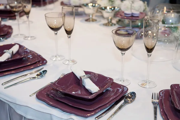 Elegantes Hochzeitsessen — Stockfoto