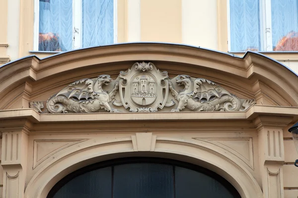 萨格勒布市的历史徽章 — 图库照片