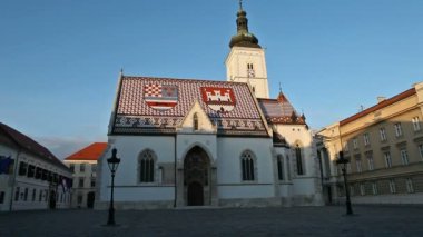 Hırvatistan 'ın Zagreb kentindeki St Marks Kilisesi
