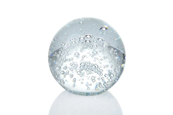 水晶球上白色孤立 — 图库照片