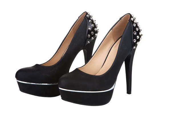 Black platform shoes — Stock Photo, Image