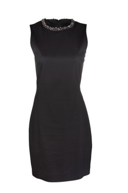 beyaz izole küçük siyah elbise