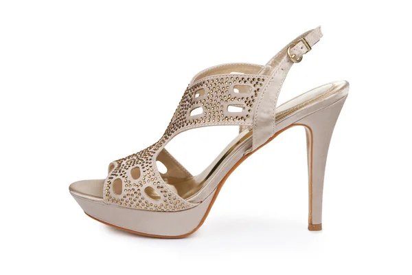 Elegant stiletto shoe with rhinestones — Stock Photo, Image