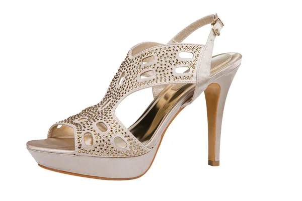 Elegant stiletto sko med strass — Stockfoto