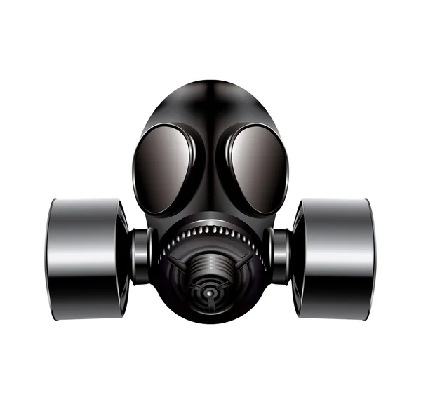 Gas mask on white background - vector Royalty Free Stock Illustrations