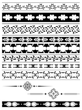 siyah vektör oyma - tasarım öğeleri