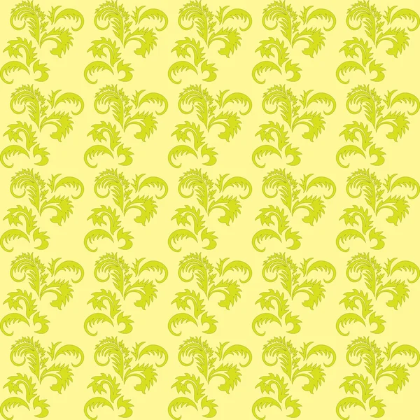 Light green floral seamless vector background — Stock Vector