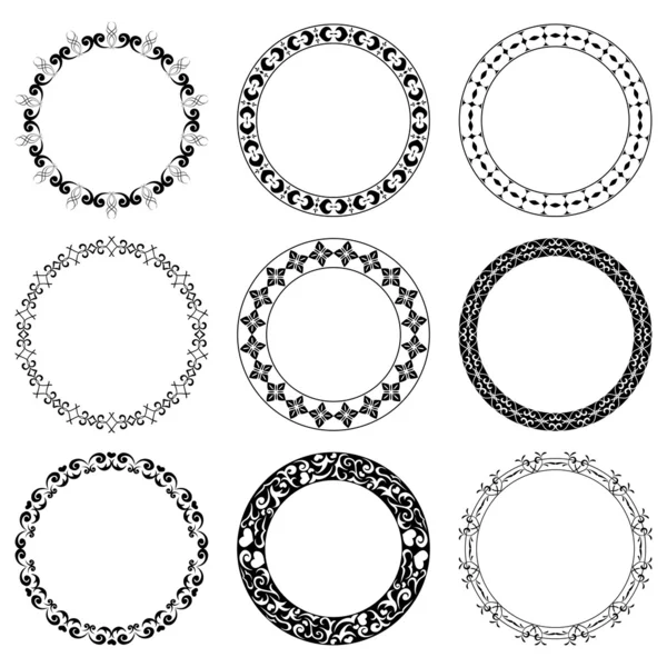 Dekoratif çerçeveler - set vektör