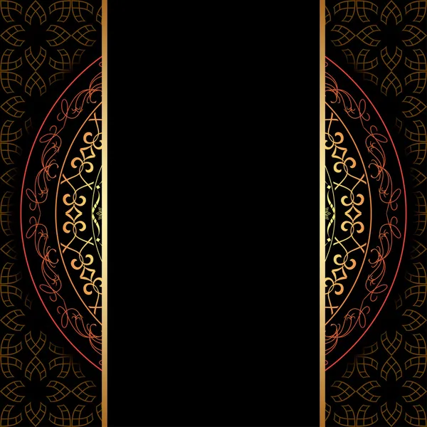 koyu arka plan ile geometrik desen - vektör