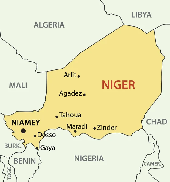 Republic of Niger - vector map Royalty Free Stock Vectors