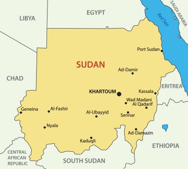 -vektör harita sudan Cumhuriyeti
