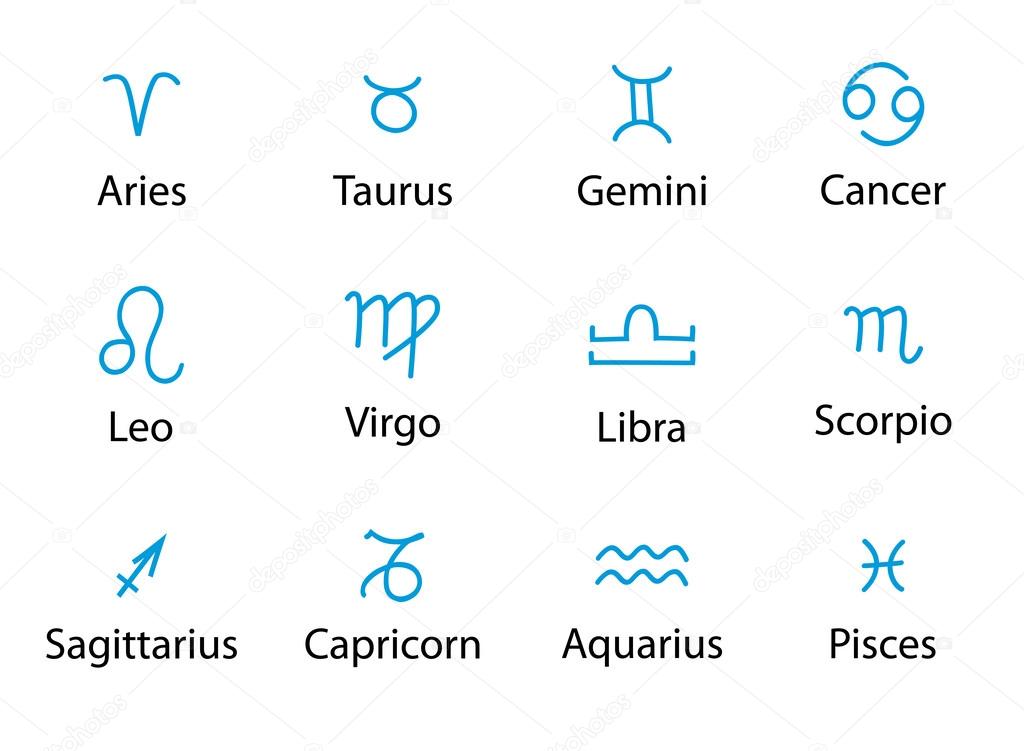 vector - signs of zodiac