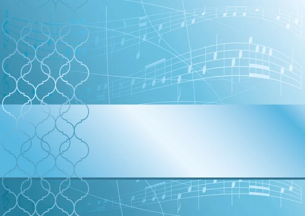 Hafif mavi vektör müzik arka plan — Stok Vektör