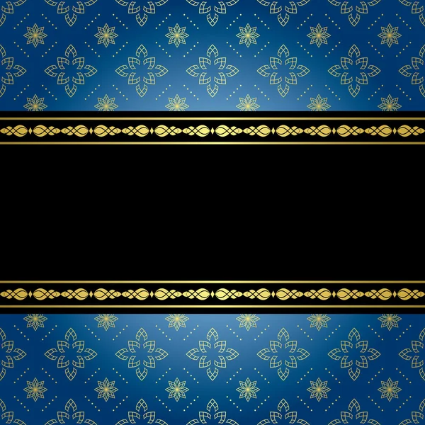 Blue and black vintage vector background — Stock Vector