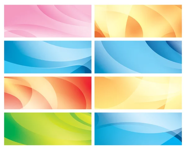 Vector horizontal abstract colorful backgrounds — Stock Vector