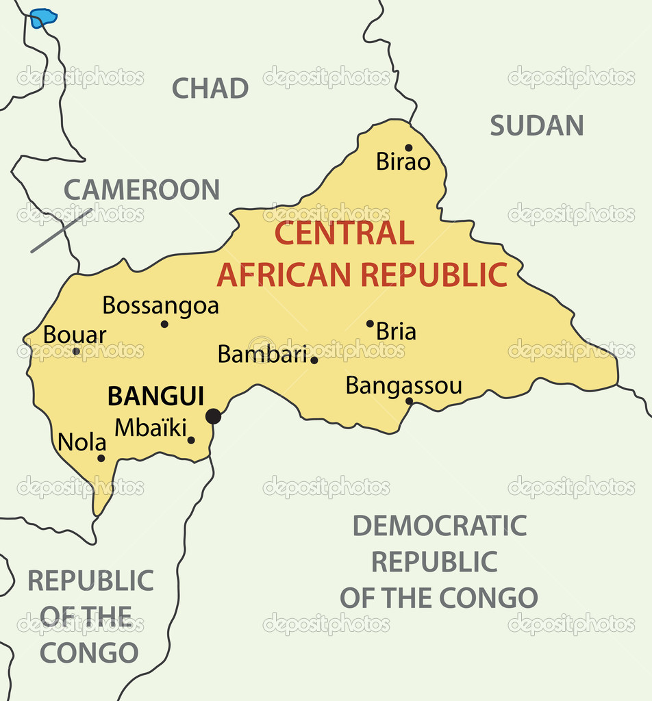 Central African Republic - vector map