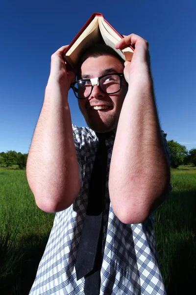 Ein Mann mit Brille — Stockfoto
