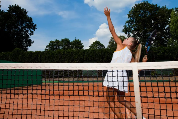 Sportovní žena — Stock fotografie