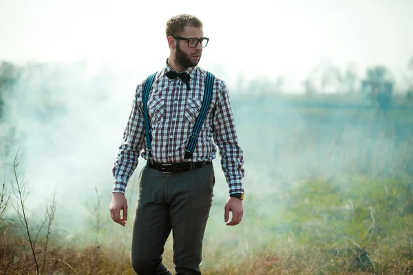 Bifolco nerd uomo — Foto Stock