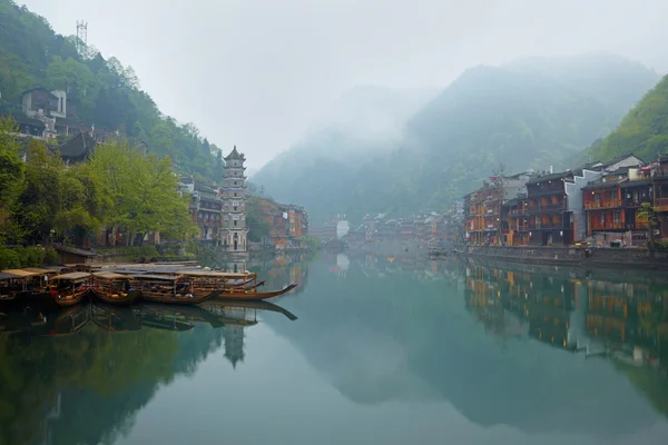 Staré čínské tradiční město — Stock fotografie