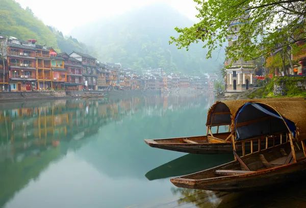 Alte chinesische traditionelle Stadt — Stockfoto