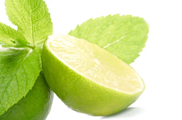 Limes and mint — Stock Photo, Image