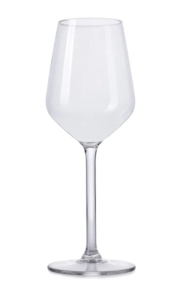 Empty wine glass isolated on white background — Stock Photo, Image