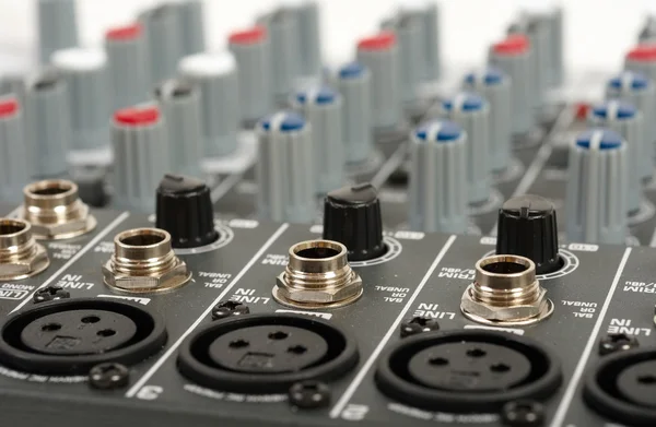 Audio mixing console Royalty Free Stock Images