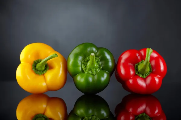 Sweet pepper on dark background — Stock Photo, Image