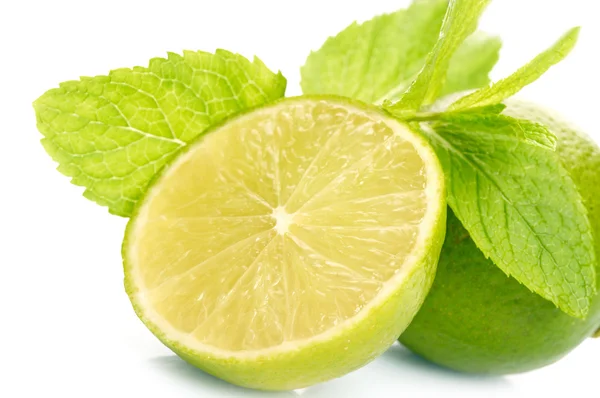 Limes and mint — Stock Photo, Image