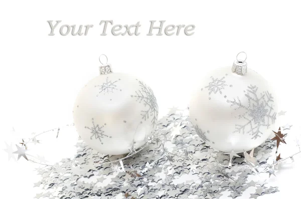 Karácsonyi bálok és dekorációk — Stock Fotó