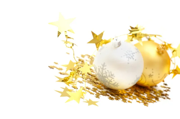 Christmas balls and decorations — Stock Photo, Image