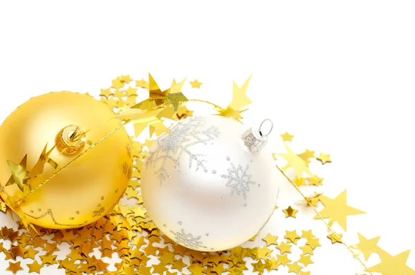 Christmas balls and decorations — Stock Photo, Image