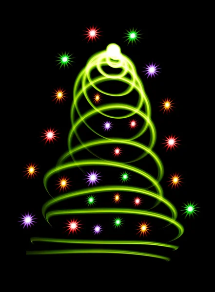 Abstract christmas tree — Stock Photo, Image