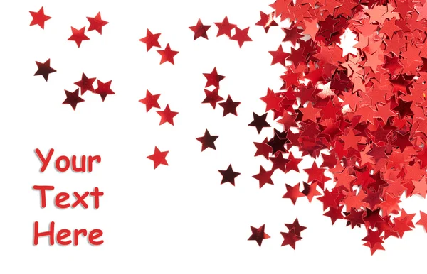 Red stars isolated on white background — Stock Photo, Image